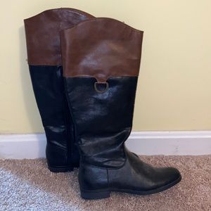 Fall leather boots